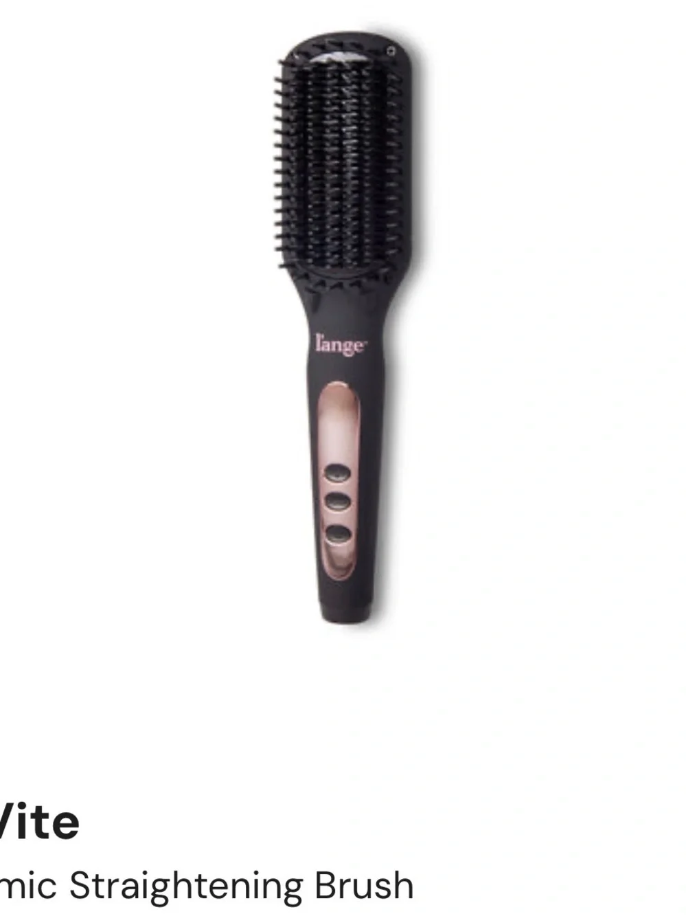 l’ange LE VITE Hairbrush Straightener New NIB